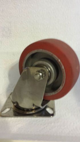 10 d c Stainless Swivel Casters with 3 5/8&#034; High Temp. Wheels