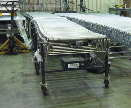 Flexible conveyor best powered 1.9 rollers 28.5&#034; wide expandable to 30&#039; for sale