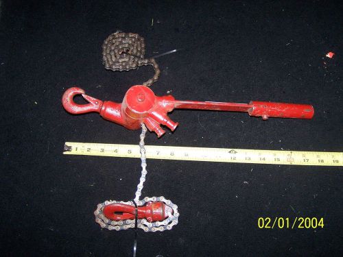 Vintage motorcycle chain hoist - 500 pound capacity for sale