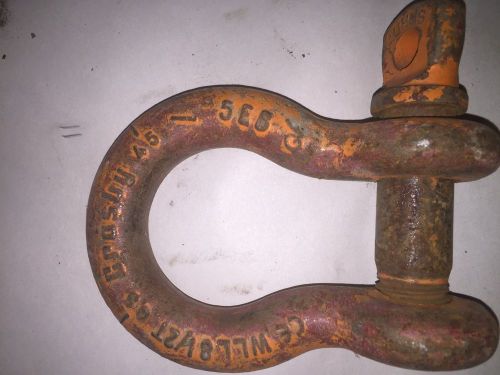 USED CROSBY 8 1/2 T SHACKLE / CLEVIS 1 1/8&#034; PIN, 1 5/8&#034; OPENING