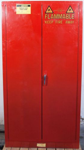 Justrite 25600 60 gallon flammable liquid safety storage cabinet fm, n, o, nfpa for sale