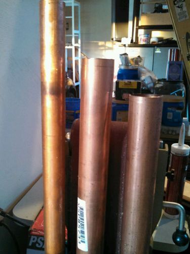 2&#034; Copper Pipe Type L -Sold by the inch! Heavy wall! For Pressure etc