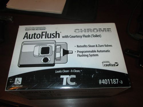 NEW in Box Technical Concepts TC Chrome Auto Flush Touch FREE Toilet Valve