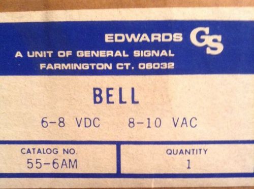 EDWARDS 55-6AM LIGHT DUTY LOW VOLTAGE BELL NEW IN BOX