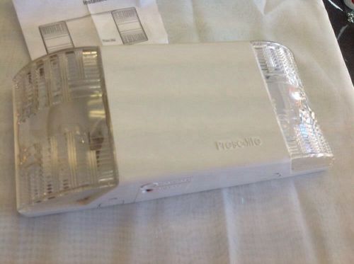 Prescolite novus series emax 12w 2-light emergency lighting unit white case for sale
