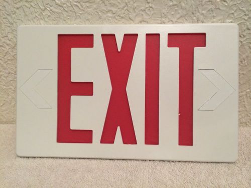 Navilite exit sign cover only emergency thermoplastic juno light lighting red for sale