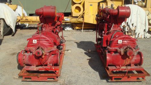 Fire pump, cummins n855f, 355 &amp; 429 hours on meter,ul listed,2000gpm pump for sale