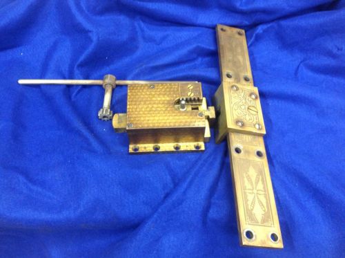 Antique diebold time lock gear box and locking bar assembly patent date of 1890 for sale