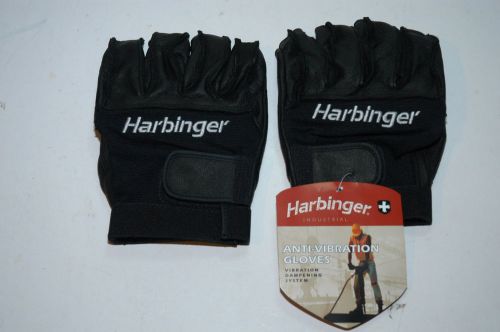 Harbinger Anti Vibration Gloves XXL #8020 Flex Closure Black Work Weight Lifting