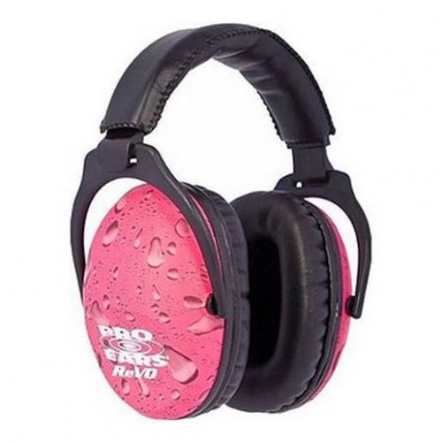 PE26UY016 Pro Ears ReVO Hearing Protection Passive Ear Muff NRR 26dB Pink Rain P