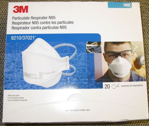 3m 9210/37021 particulate respirators n95 (quantity:20) new in box for sale