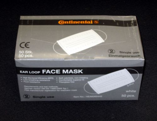 1000 Pcs Ear Loop Face Mask 3 Ply Single Use Hi Bacterial Efficiency HEA6000445