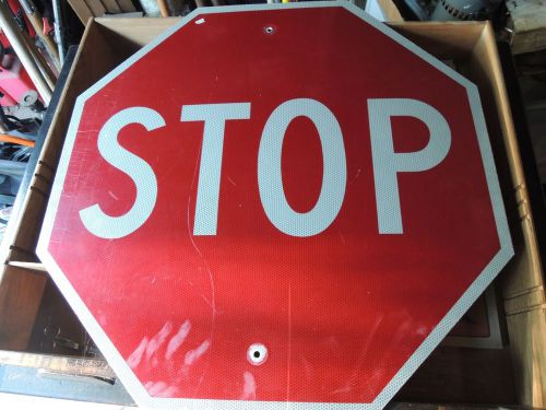 Fiberglass reflective stop sign 30&#034; x 30&#034; for sale