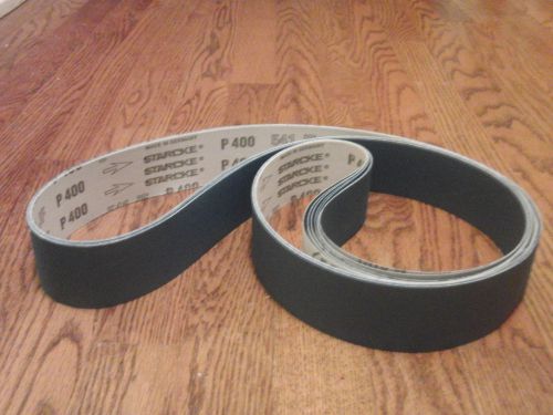 (10)- 2&#034;x72&#034; sanding belts jflex grinding aid 400 grit for sale