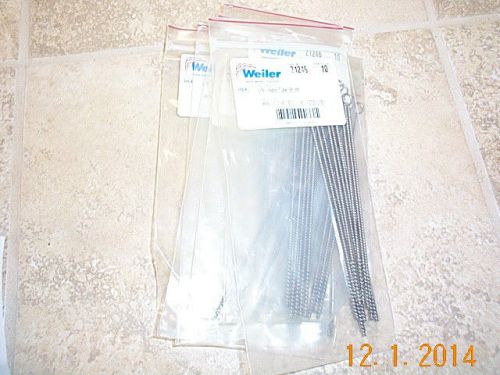 60 new weiler 21246 1/8 &#034;  hand tube brushes tool  6&#034;  metal bristles for sale