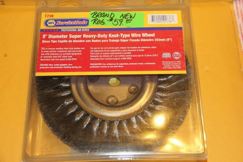 Napa 8&#034; heavy duty knot-type wire wheel for sale