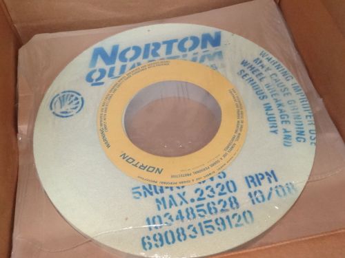 1 new norton quantum 14&#034; x 1-1/2&#034; x 5&#034; straight grinding wheel 5nq46-gvsp 59120 for sale