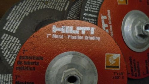 HILTI 7&#034; 00025921 METAL-PIPELINE GRINDING 8500 MAX RPM NEW LOT OF 24