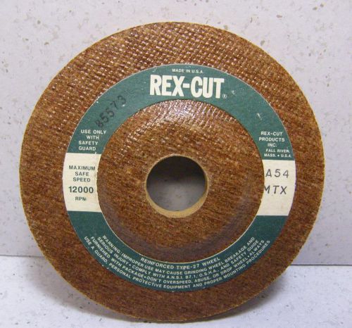 Rex cut grinding wheel 85573 4-1/2 x 1/4 x 7/8 for sale