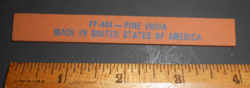 1 India Silver Smiths&#039; Knife file stones Fine FF444  1/16&#034;x1/2&#034; wide x4&#034; Norton