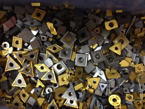 20 Lbs of Clean unused CARBIDE inserts  NO RESERVE