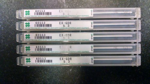 OSG EX-GDR 5.3mm  TIN COATED JOBBER BITS #60553  - LOT OF 5 ~ NEW &amp; SEALED
