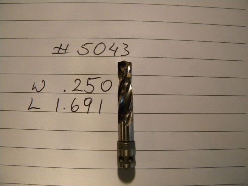 2 new drill bits #5043 .250 hss hsco  cobalt aircraft tools guhring made in usa for sale