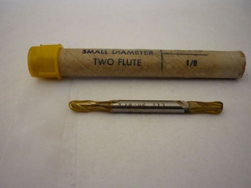 1 new end mill 1/8&#034; dia. double-end small diameter two flute for sale