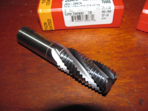 Brand new 7/8&#034; roughing end mill , 4 fl ,  3/4&#034; shank , ticn coated , quinco for sale