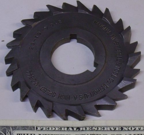 STAGGER TOOTH PLAIN &amp; SIDE MILLING CUTTER 3-57/64 OD  26 TEETH #8440