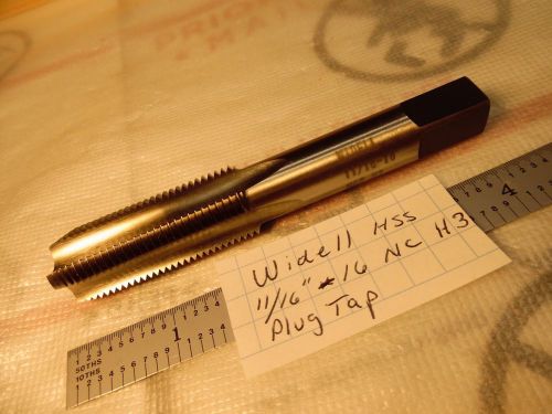 Widell 11/16-16 Hand Plug Tap