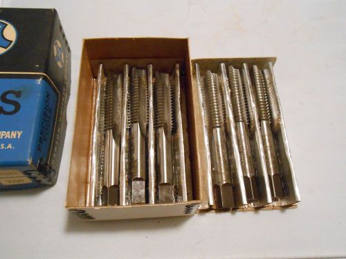 New Old Stock Hanson&amp;Whitney Machinist Taps Box of 6 9/16-12 GH3 3 Flute Spiral