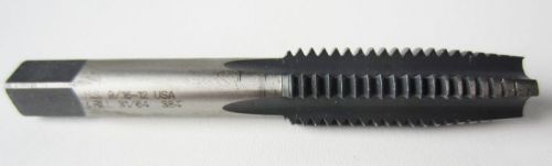 Tap 9/16-12, hss 4fl &#034;usa&#034; use drill 31/64, 384 high speed tapered new for sale