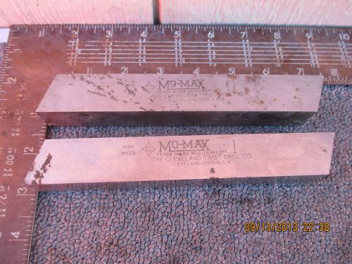 TWO 1&#034; X 1&#034; X 7 CLEVELAND MO-MAX HIGH SPEED LATHE TURNING BITS MACHINIST TOOLS
