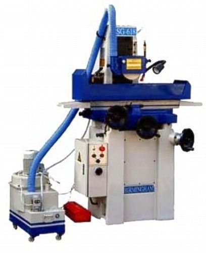 6&#034; w 18&#034; l birmingham wsg-618 hand feed surface grinder, magnetic chk included for sale