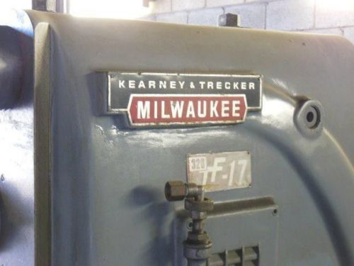 Kearney &amp; trecker milwaukee 320tf-17 horizontal milling machine for sale