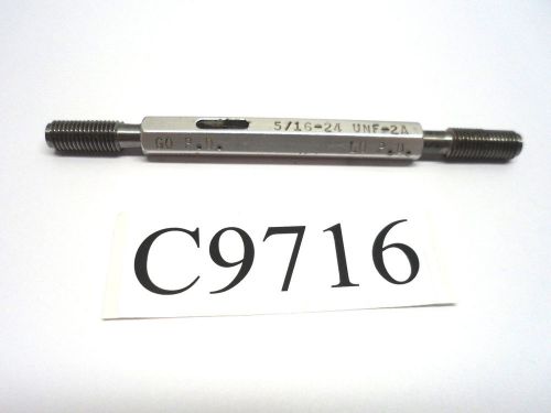 5/16-24 unf-2a thread set plug gage go .2843 no go .2806 good cond. lot c9716 for sale
