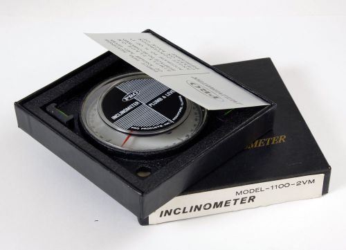 Vintage NEW Pro Inclinometer Model 1100-2VM Made USA Protractor Measures Angles