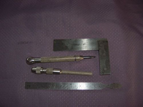 VINTAGE STARRETT NO. 20  3 INCH SQUARE NO. 270 TAPERED GAGE AND MORE