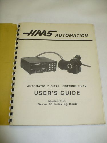 HAAS SERVO  INDEXER MANUAL FOR  14 PIN INDEXER - MANUAL ONLY - LOT #2