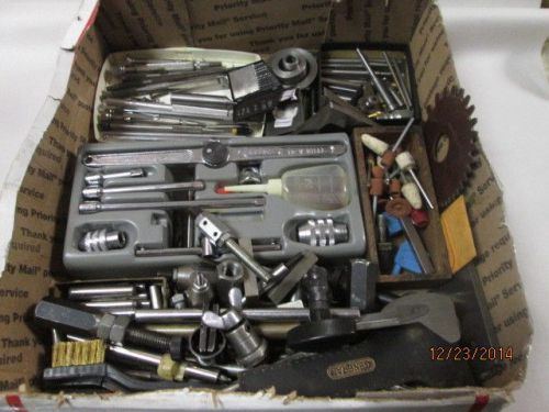 Machinist lathe mill machinist lot drills gages cutters parts etc for sale
