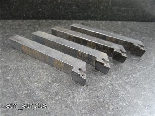 Lot of 4 valenite indexable turning &amp; grooving tool holders model sdjcl-8-21.5 for sale