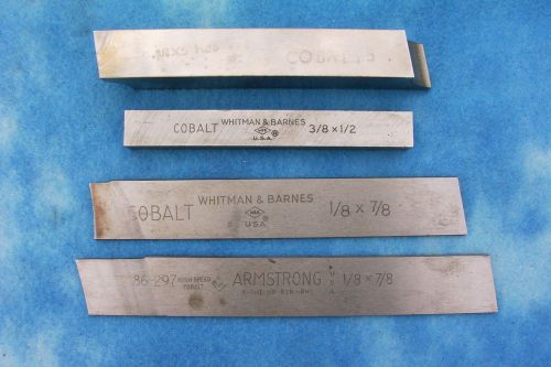 Whitman &amp; Barnes  Armstrong Cobalt LATHE TOOL BITS  MACHINIST TURNING TOOLS