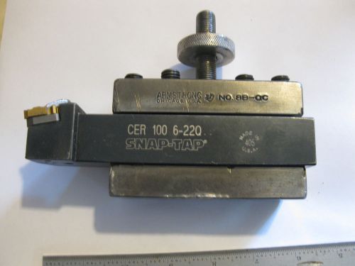 armstrong dxa toolholder with a snap tap threader.1&#034;square shank.