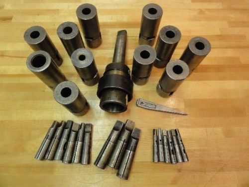 25+ Scully Jones Tool Set, 4MT Quick Change Chuck 3-4MT, 11 Collets 15 adapters