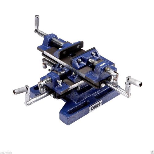 Drill press milling vise 5&#034; precision machined hd cast iron 56&#034; sq x&amp;y movement for sale