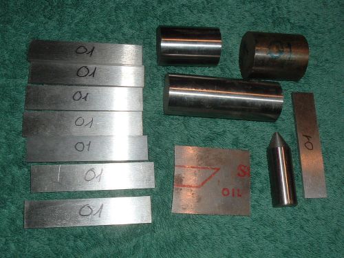 O1 tool steel odd lot mix. 3lb 14 oz. new old stock for sale
