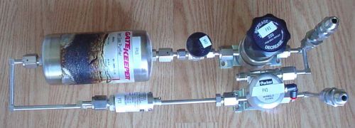 (1) gatekeeper ss-500k-i-4r inert gas purifier w/ tescom + parker valve + for sale