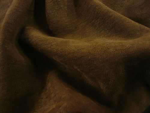 Italian goatskin leather skin hide top quality grainy chocolate - 4 sq.ft for sale