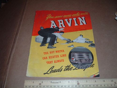 Arvin Hot Water Car Heaters Advertising Brochure for Ford, Chevrolet, Plymouth